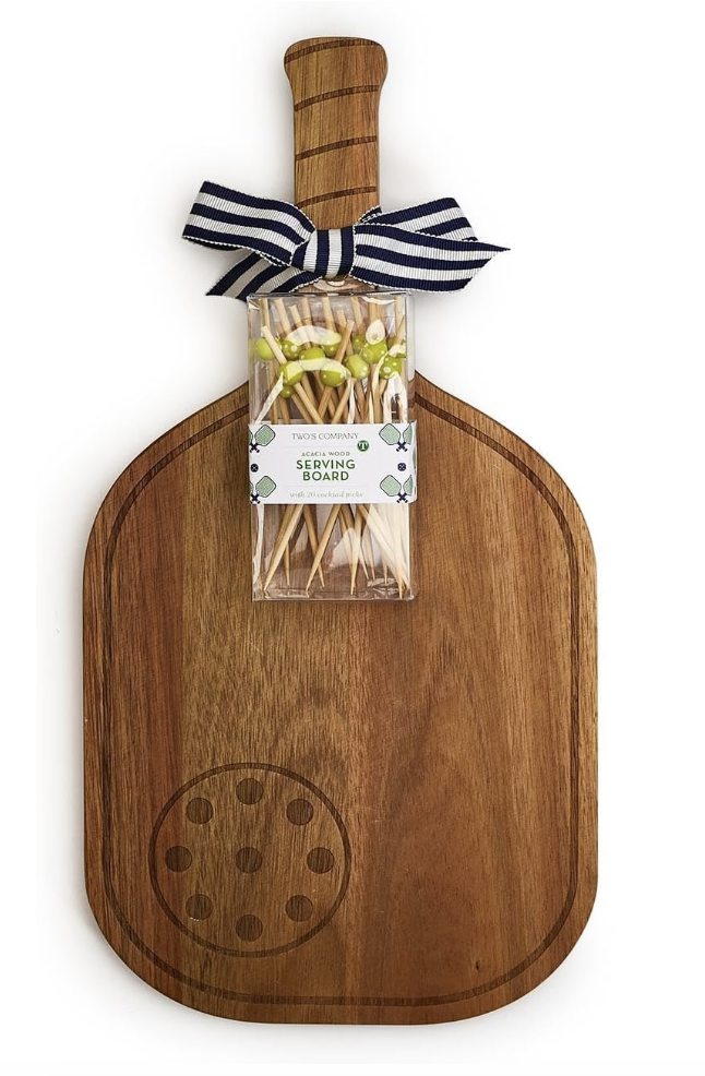 Bamboo with picks charcuterie board